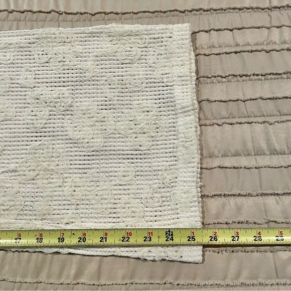 Lulus Cream White Sheer Floral Lace Wide Leg Pants Extra Small Boho Loungewear - Picture 7 of 7